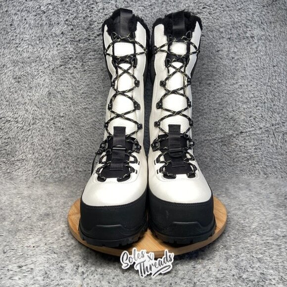 UGG Shasta TALL Gore-TEX Leather Boot Size 12 Men White Black 1151850 - Picture 3 of 7